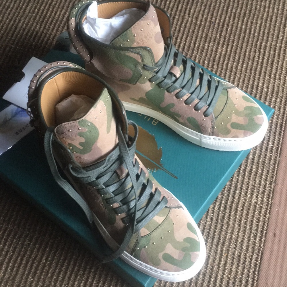 Buscemi suede camo high tops